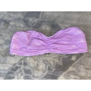 New‎ Victorias Secret PINK Purple Lace Bandeau Sz Large